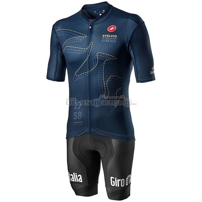 Abbigliamento Ciclismo Giro d'Italia Manica Corta 2020 Spento Blu